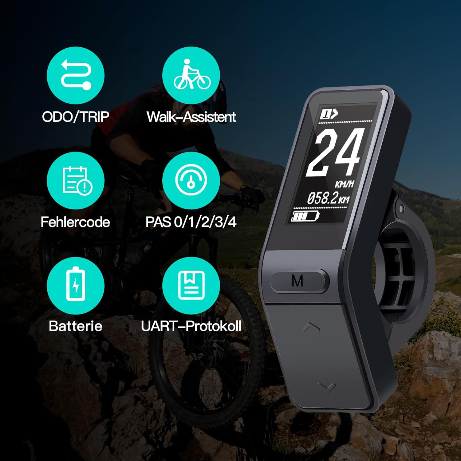 Bafang Motor 48V 500W with SW102 Display, UART Protocol（No Other Accessories）