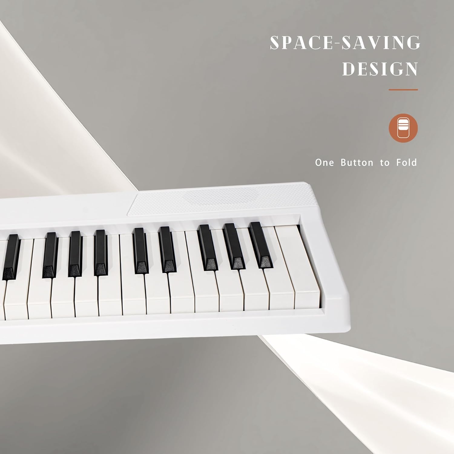 LeSage Portable Piano Keyboard, Semi-Weighted Folding Digital Piano 88 Key, Full Size, Wood Grain, Electric Piano Keyboard w/MIDI Bluetooth, Suitable for Adult, Toddler, Kids