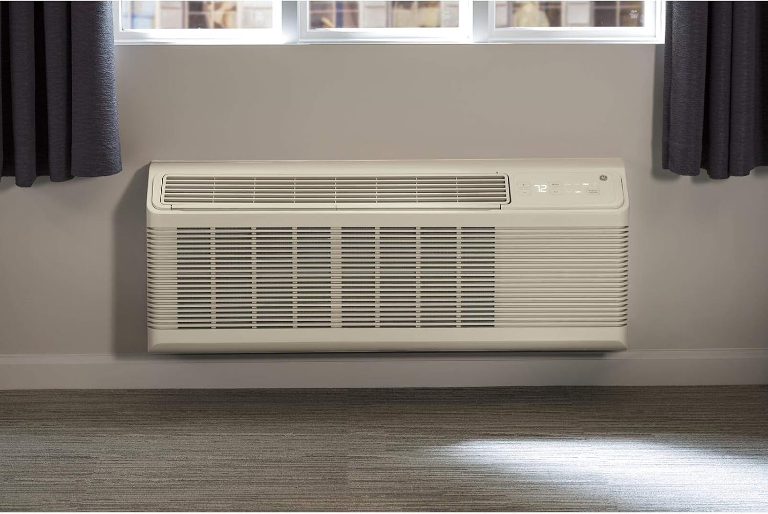 GE AZ65H09DAB Zoneline Heat Pump Unit with 9700/9600 BTU Cooling Capacity in Bisque