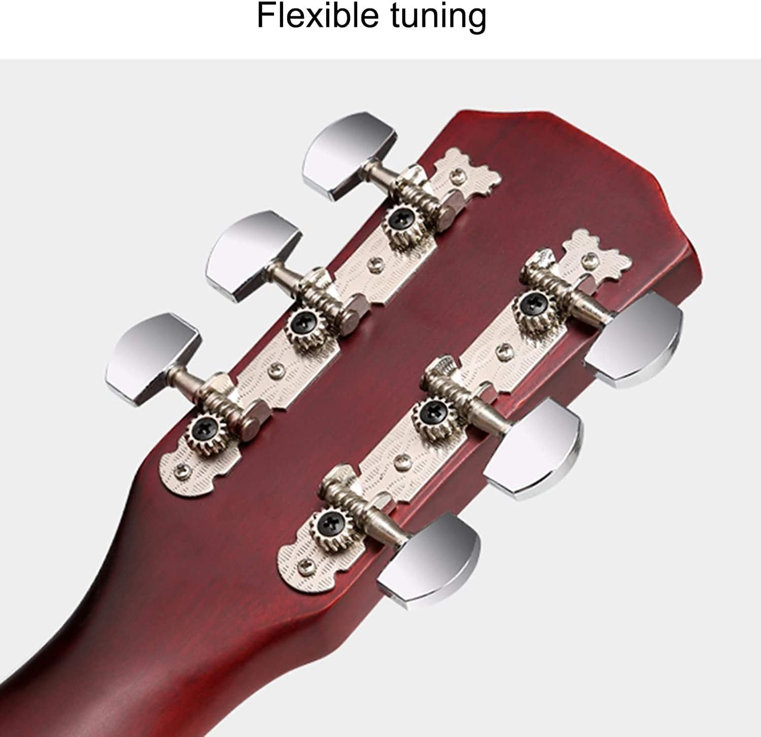 Full Size Guitar 38 Inches 6 String The Sound is Crisp Edging Cut Corner Basswood Panel Men and Women Student Exercise Wood Guitar Beginner Acoustic Guitar Starter Package Student G