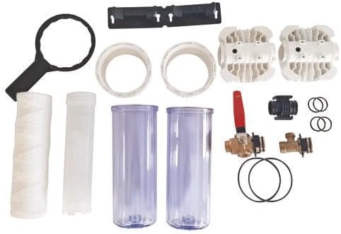 Double Filter Station with Filter and descaling cartridges - Cartridge Duration 6 Months - French Production