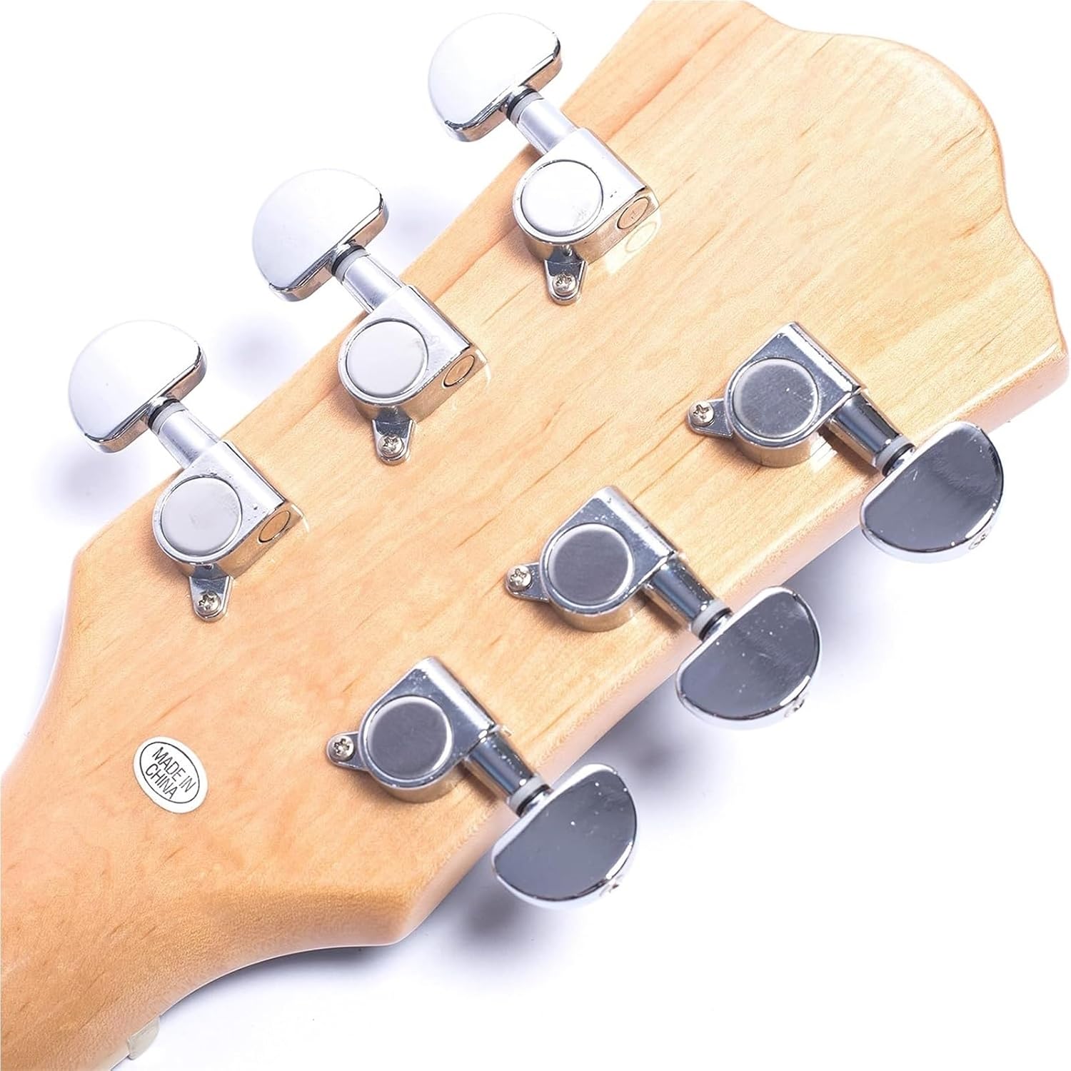 Beginner Electric Guitar Kits Jazz Electric Guitar Hollow Body Chrome Hardware With P90 Pickup Vintage Sunburst(Natural)