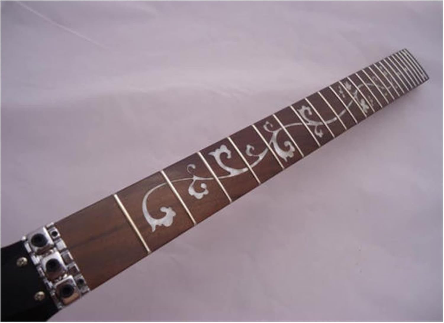 ZUZU Electric Guitar Neck 24 Fret Maple Parts Replacement Rosewood Fingerboard Unfinished Guitar Neck