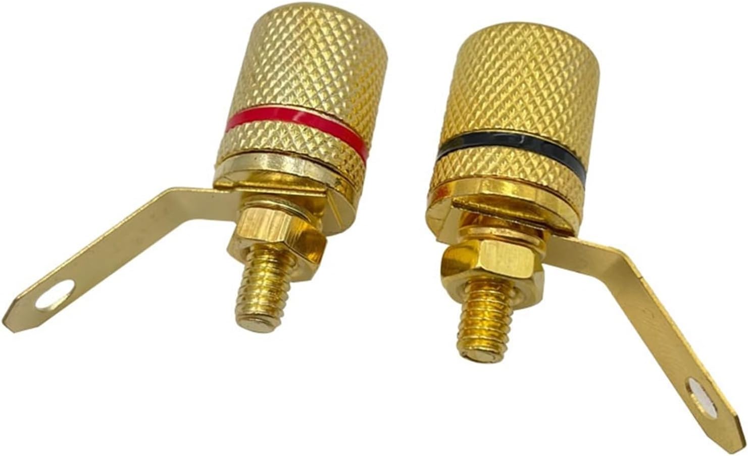 40Pcs Gold Plated Amplifier Speaker Terminal Binding Post Banana Socket Connector Suitable for 4mm Banana Plugs(40 Black)