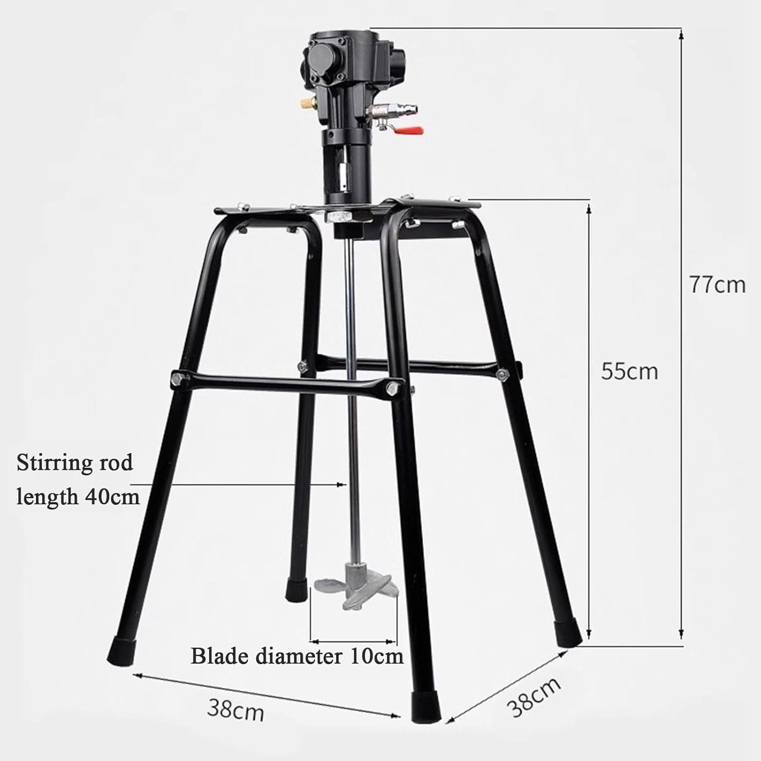 Pneumatic Paint Mixer 5 Gallon 20L Air Agitator Blender Stirrer, Pneumatic Paint Mixer Machine, Lifting Platform Paint Coating Mixer