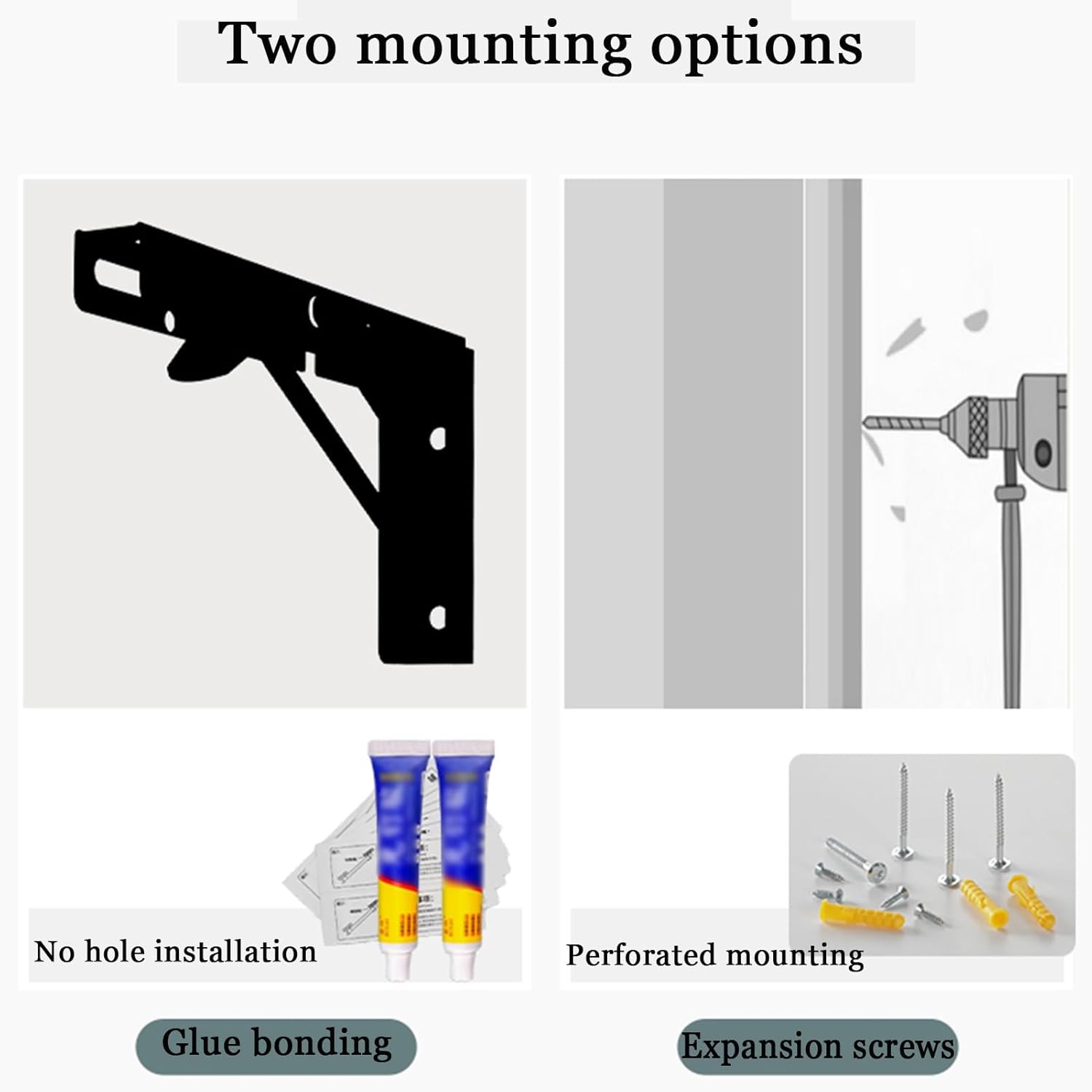 Wall Mounted Folding Desk - Collapsible Floating Dining Table for Kitchen Sewing Station Craft Production - Space-Saving Workbench White (90x50cm)