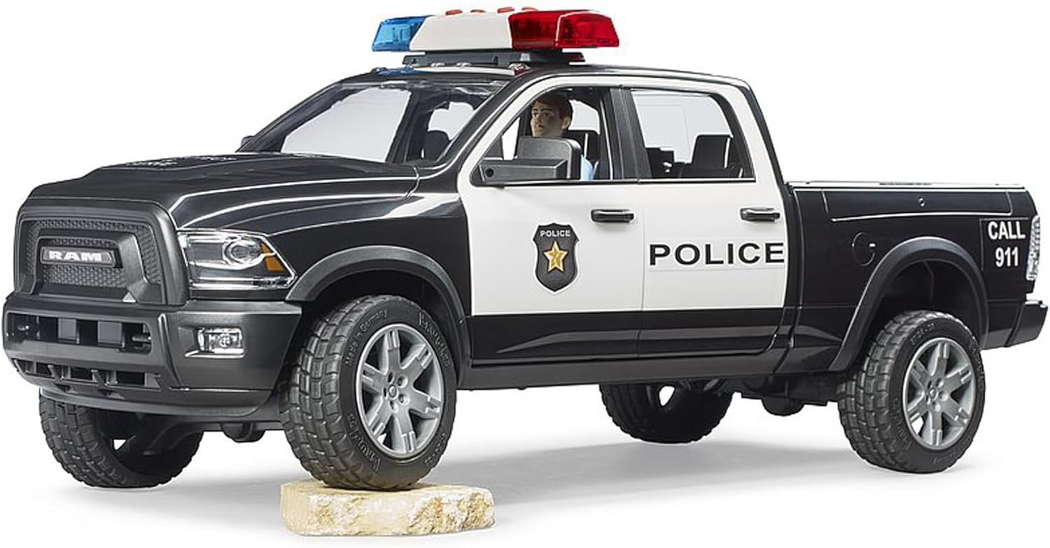 Bruder 02505 Ram 2500 Police Pickup with Police Officer