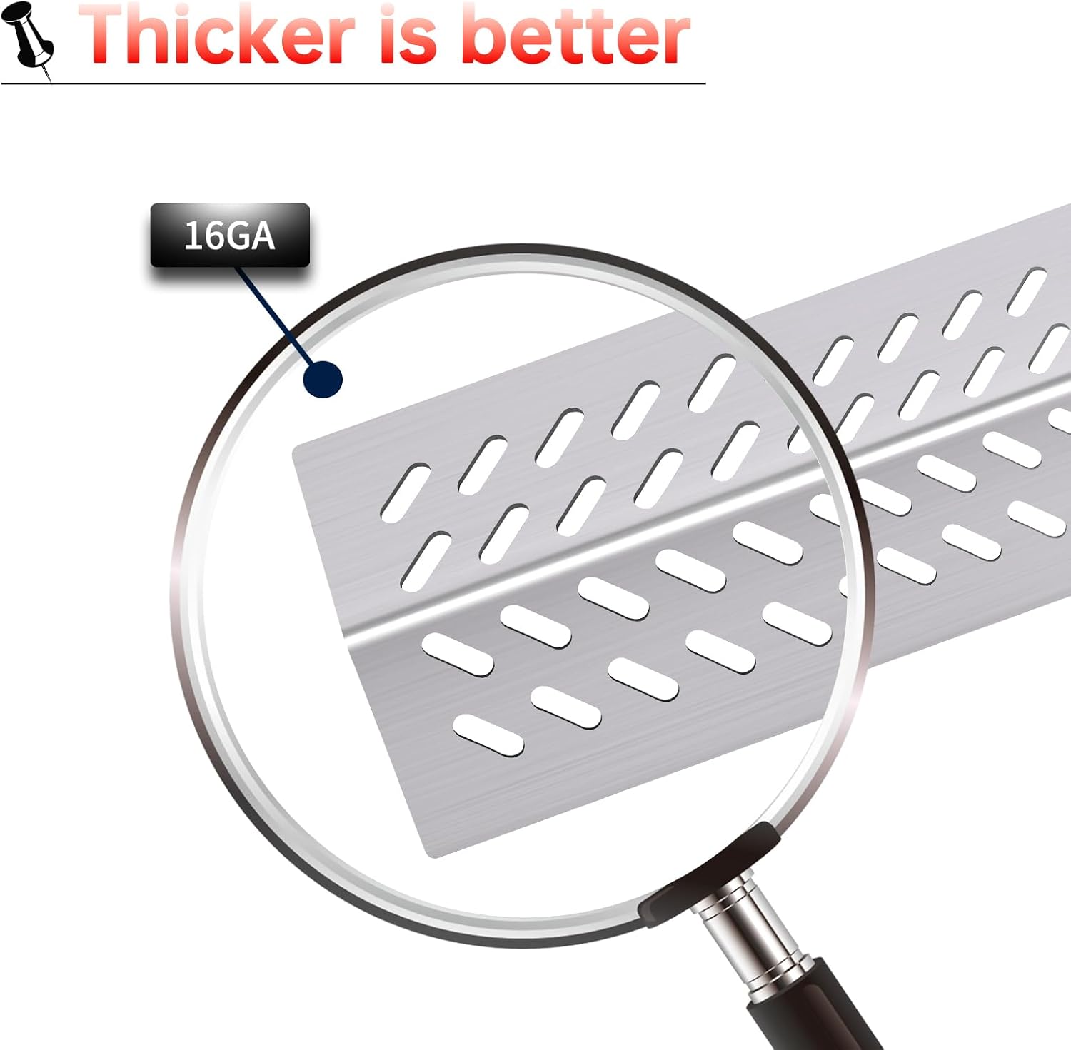 16516 16631 16520 Grill Burner Replacement for 5 Burners Bull Grill Replacement Parts Bull Brahma 57568 57569, Cal Flame BBQ04103000, BBQ04103010-CC, Grill Heat Plates Grill Parts Accessories