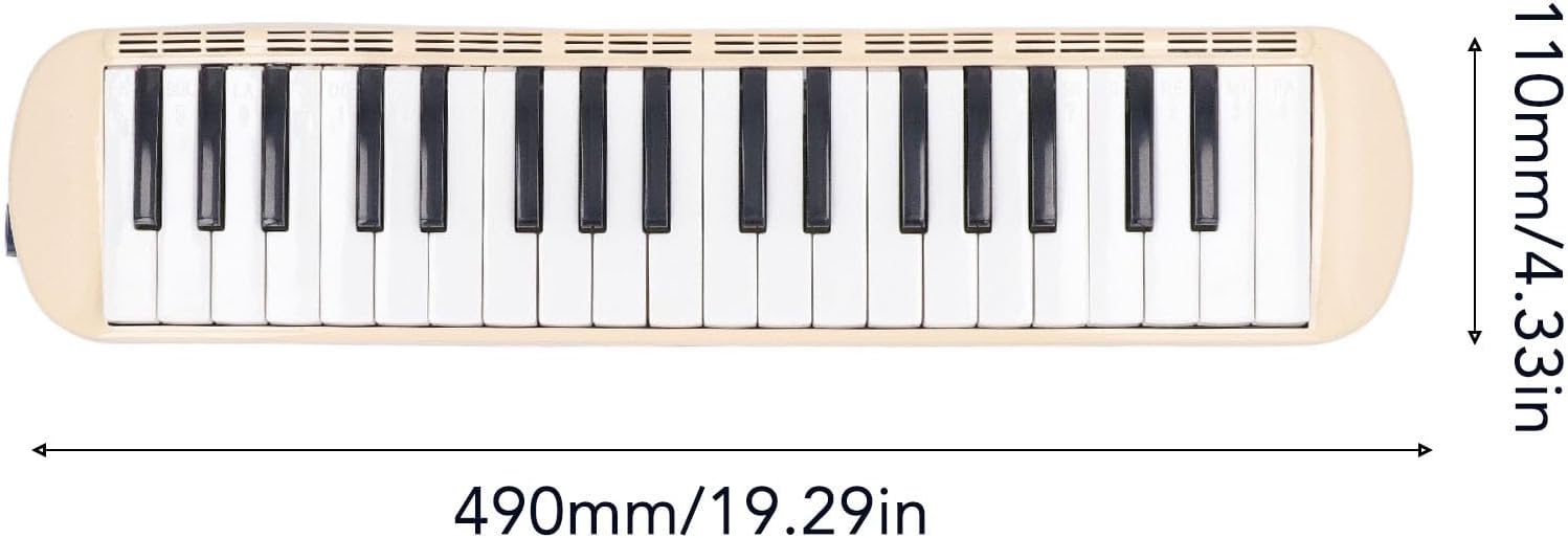 37 Keys Melodica Keyboard, Portable Air Piano Instrument Melodica Instrument For Beginners With Mouthpiece Blowpipe Storage Bag Musical Instrument For Music Lover