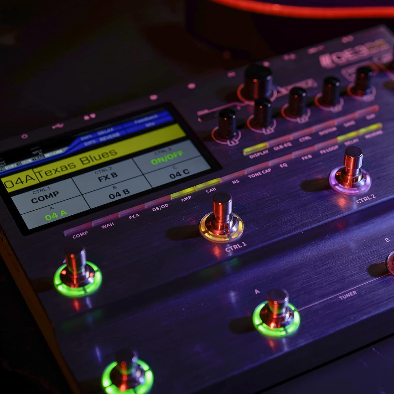 MOOER GE300 Lite Guitar Amp Modelling Multi Effects Processor, FX LOOP, Cab Sim, IR Loader, Tone Capture, Full Complement of Classic and Modern Effects for Stage and Studio