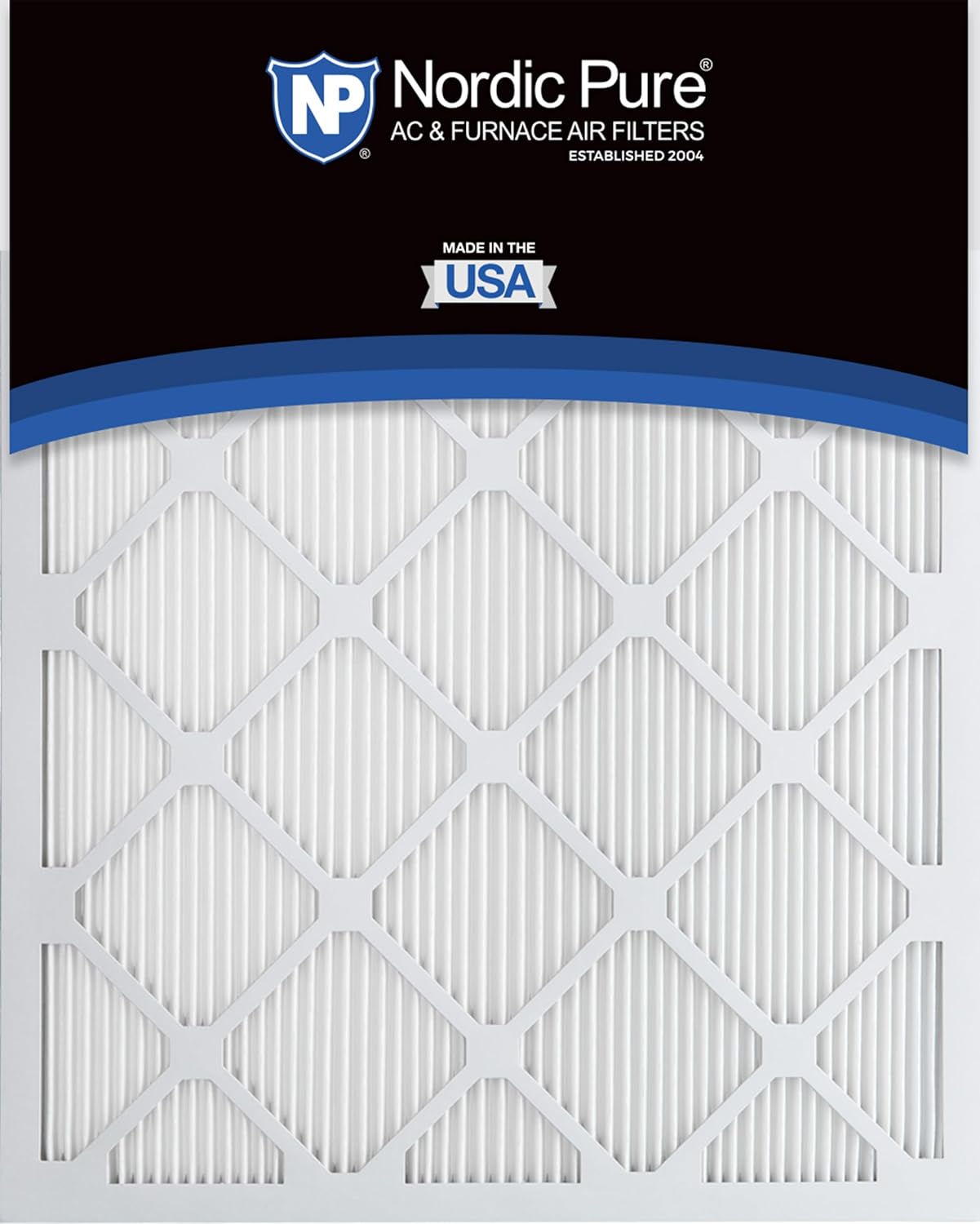 Nordic Pure 12x12x1 (Actual Size: 11 3/4 x 11 3/4 x 3/4) Tru Mini Pleat MERV 13 AC Furnace Air Filters – 2.5X More Media for Longer-Lasting, High-Efficiency Filtration - 12 Pack
