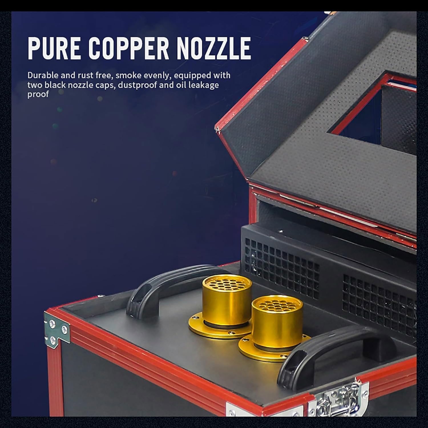 Stage Fog Machine, 600W Dual Mist Hazer with DMX512 Control, No Preheating Required, Fan Angle Adjustable, 3L Oil Drum Capacity Smoke Machine for Stage Wedding Party Club