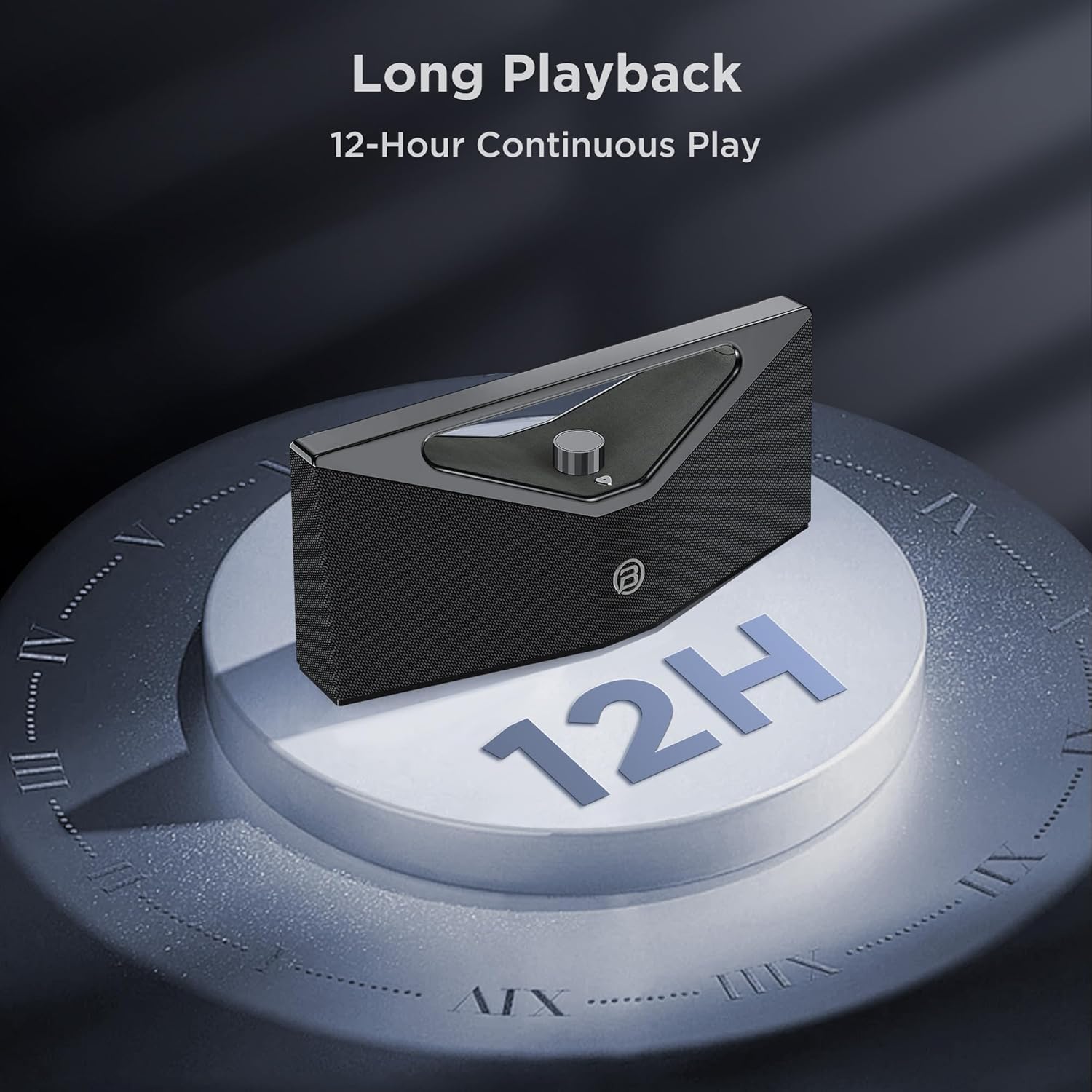 BUGANI Hi-Res Audio Bluetooth Speaker Loud 160W, Large Portable Bluetooth Speaker with Deep Bass Subwoofer, TWS Wireless Stereo, Waterproof Outdoor Party Speaker, 12H Playtime Gray