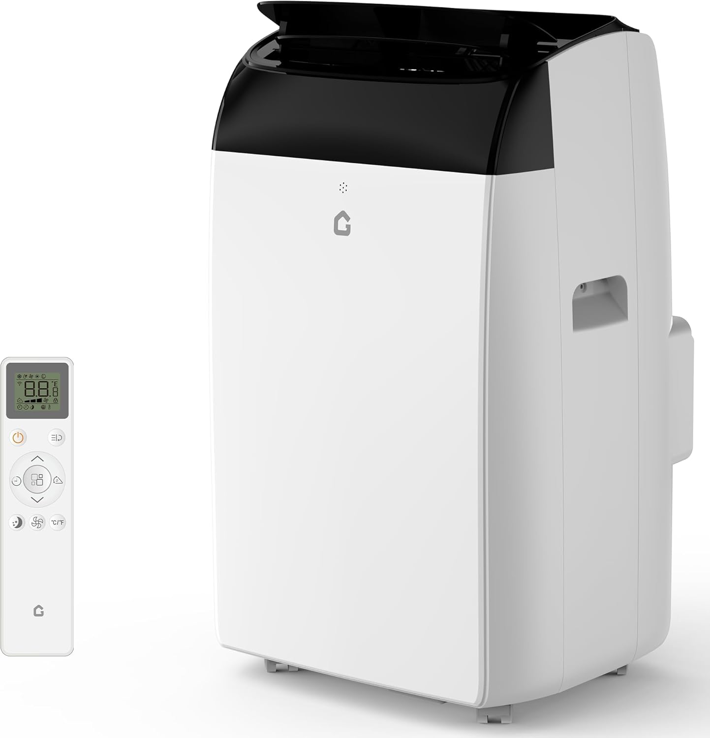 14,000 BTU Portable Air Conditioner with Cover, US Regulation Size - 3-in-1 Cooling, Dehumidifying & Fan Modes, Remote Control, 24H Timer, Auto Evaporation, Sleep Mode, Easy Installation Kit for Home