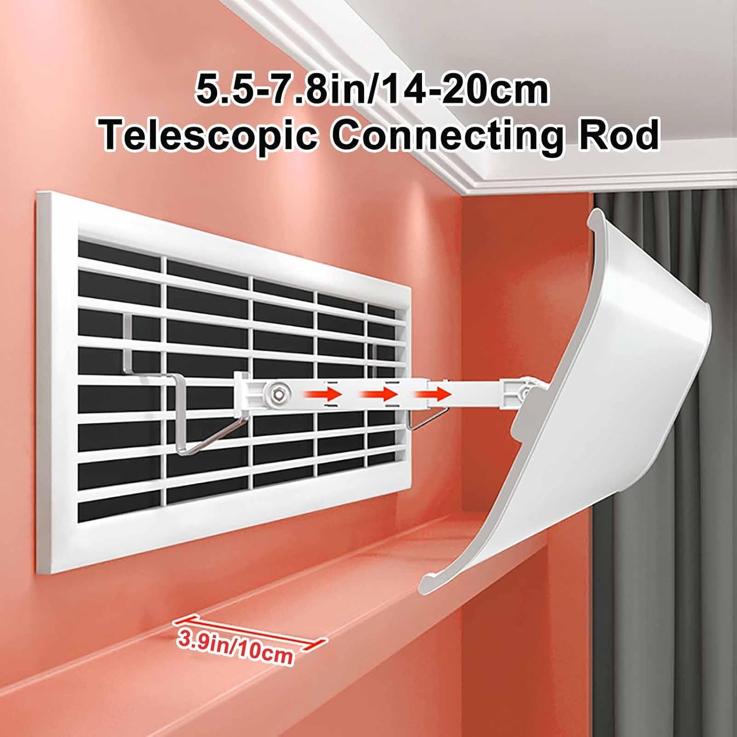 Adjustable Air Deflector, Air Conditioner Windshield for Central AC, Air Conditioning Windshield, for Living Rooms and Bedrooms