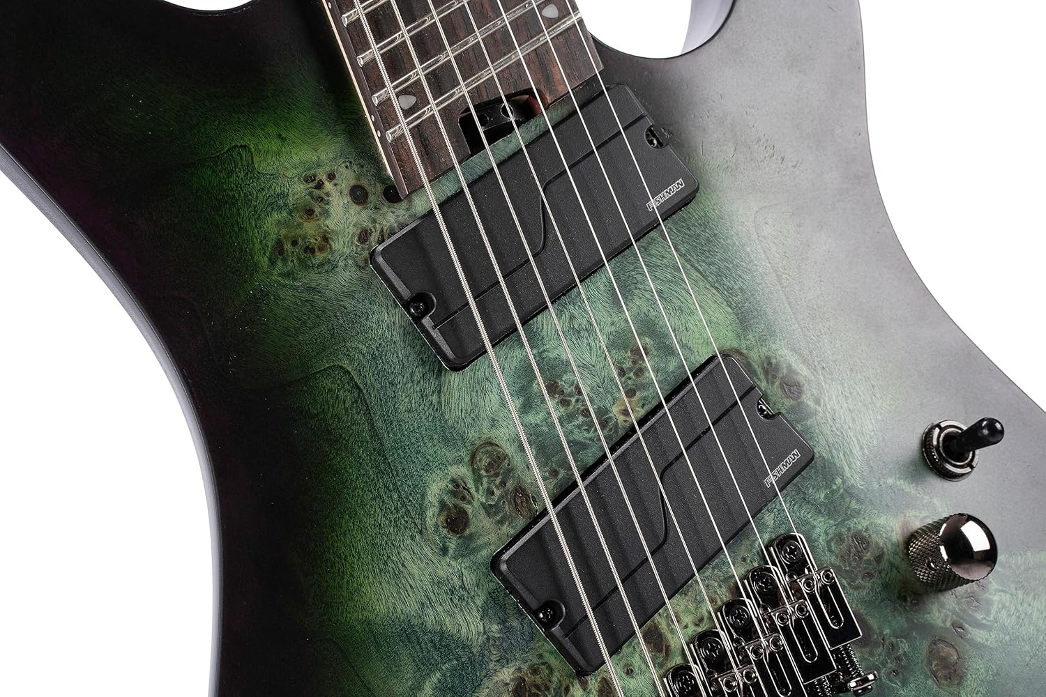 Cort KX Series 507 Multi-Scale 7-String Electric Guitar, Star Dust Green