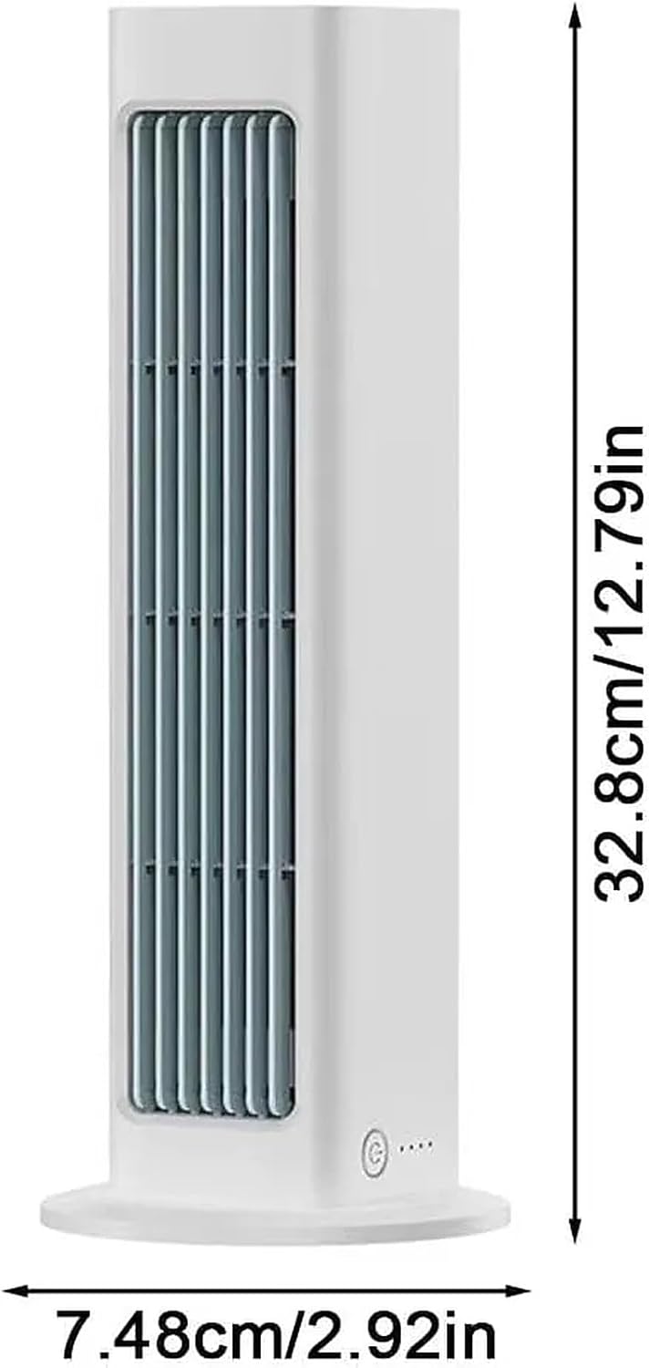 Portable Wireless Air Conditioner Fan, No Drilling Wall Mounted Cooling Fan, 3 Speed Air Cooler for Bedroom, Office, Home, Car with Instant 10s Cooling(Blue,Blue)