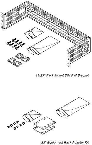 2RU Rack Mount Alloy Steel Dark Gray DIN Rail Bracket for Industrial DIN Mount Equipment
