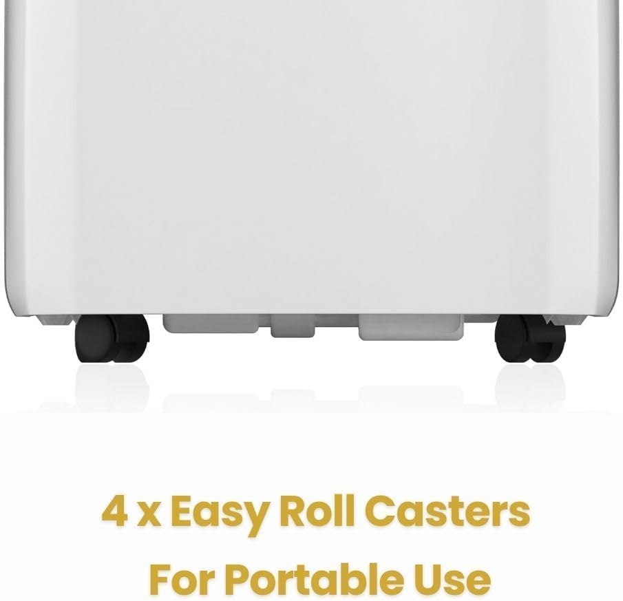 Memorex Polar Elite Portable Air Conditioner, 12,000 BTU ASHRAE (8,350 BTU DOE), Cools Up to 350 Sq. Ft., with Cool, Fan, Dry Modes, Full-Function Remote Control, Window Kit & 2-Year Warranty