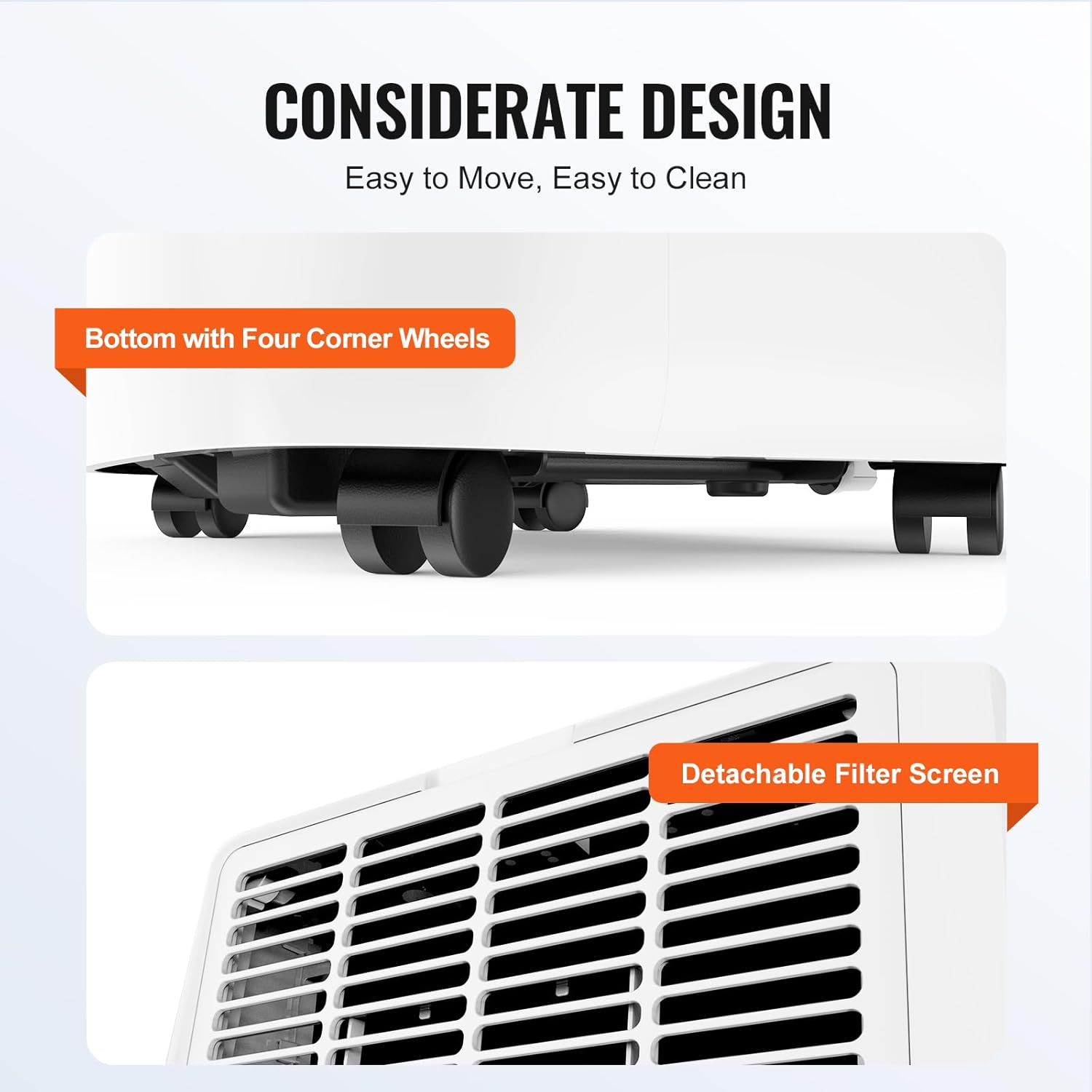 VEVOR Portable Air Conditioner 14,000 BTU, AC Unit with Built-in 3-in-1 Cool, Dehumidifier & Fan Modes for Room up to 700 sq.ft, Includes Remote Control & Window Kit