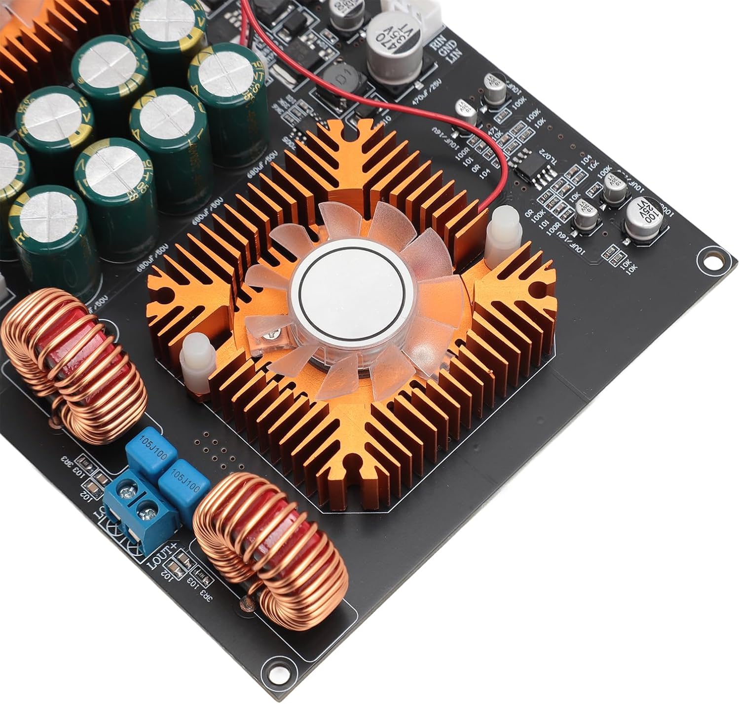TPA3255 Amplifier Board, Class D Dual Core 600W Stereo, Efficiency Amp Module for Home Theater with Clear Sound Output
