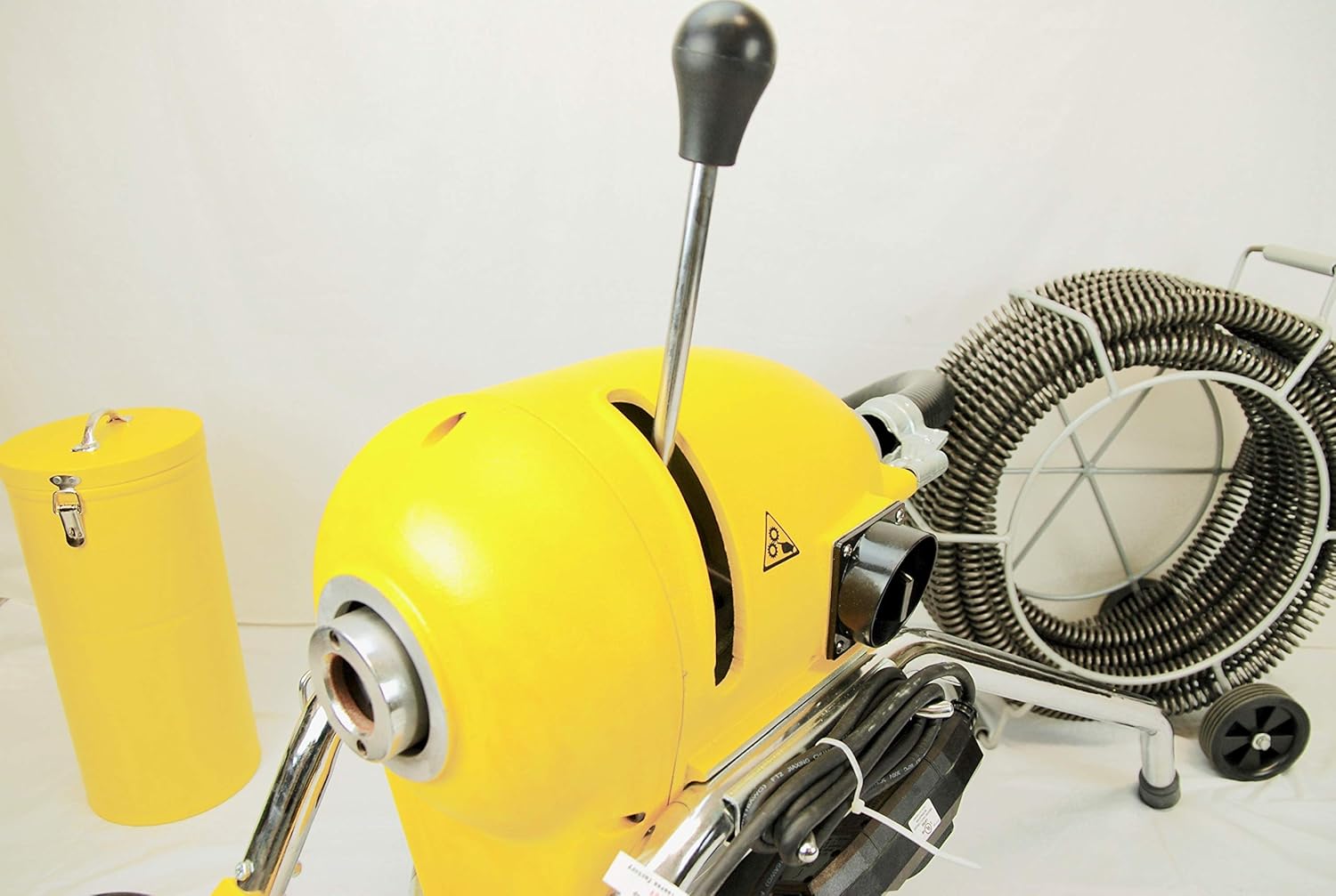 BLUEROCK Package Deal BLUEROCK Model SDS200 1.5HP 2inches - 8inches Sectional Pipe Drain Cleaning Machine Kit w/ 120' Cable Snake & Cutters Set