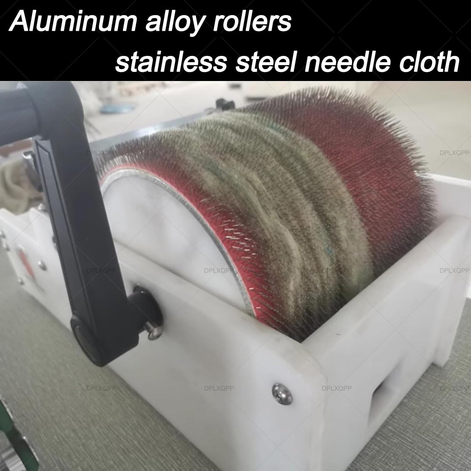 Fiber Blending Drum Carder,Manual Wool Carding Machine for Spinning,Felting & Knitting,with Stainless Steel Needles (20cm Roller)(2 Size Options,No Electricity Needed) 40CM/16inch