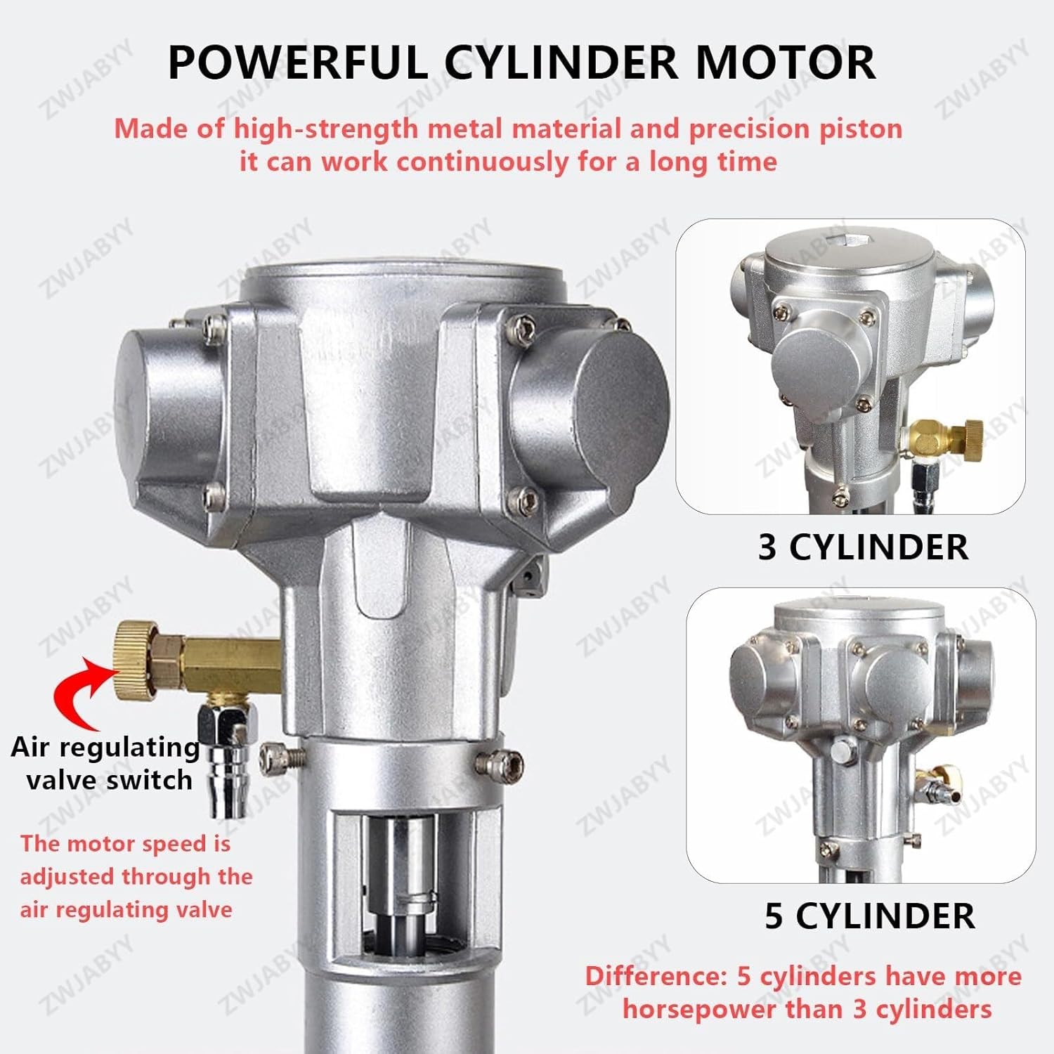 1/2HP Pneumatic Paint Mixer Paint Stirring Machine, Air Agitator, Pneumatic Bracket Mixer, Agitator Paint Mix Tool, Commercial Pneumatic Mixer