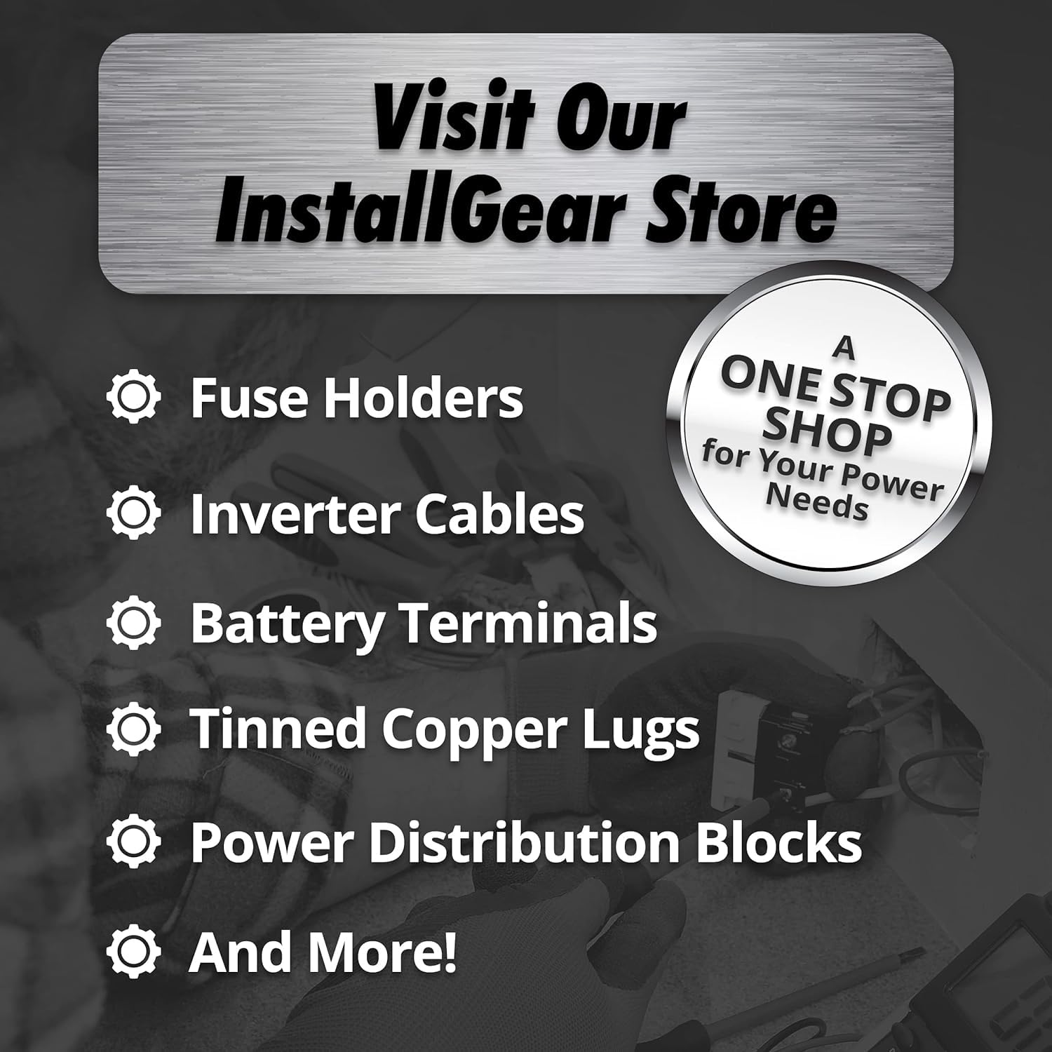 InstallGear 1/0 Gauge Wire (50ft) Copper Clad Aluminum CAA - Primary Automotive Wire, Car Amplifier Power, Ground & Battery Cable, Car Audio Speaker Stereo, RV Trailer Wiring Welding Cable 1/0ga