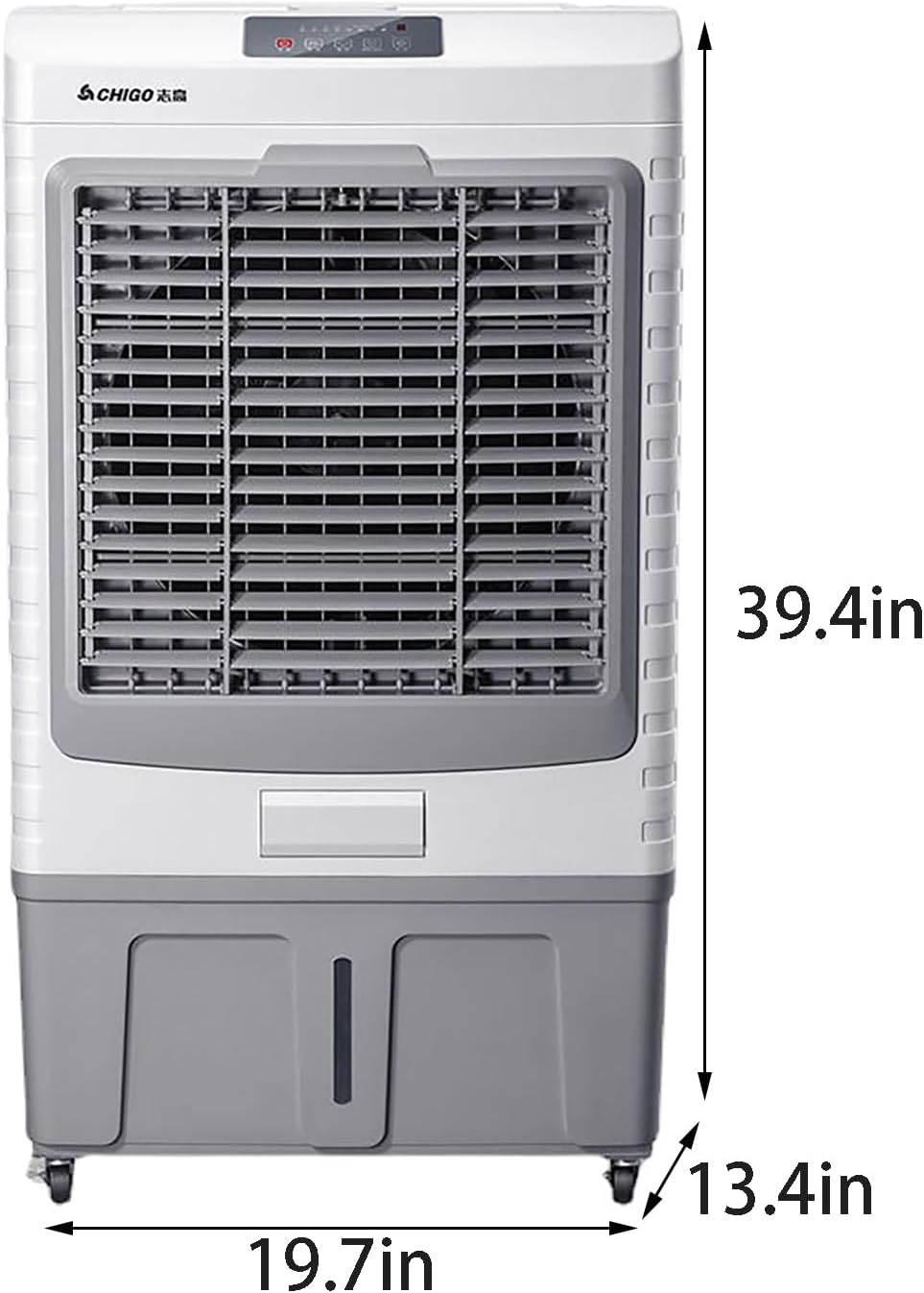 Conveniently Portable Air Conditioner with 3-Speed Adjustable Fan, Extra-Large Water Tank, and Powerful Evaporative Cooling for Enhanced Air Comfort Anywhere Suitable for Large Spaces