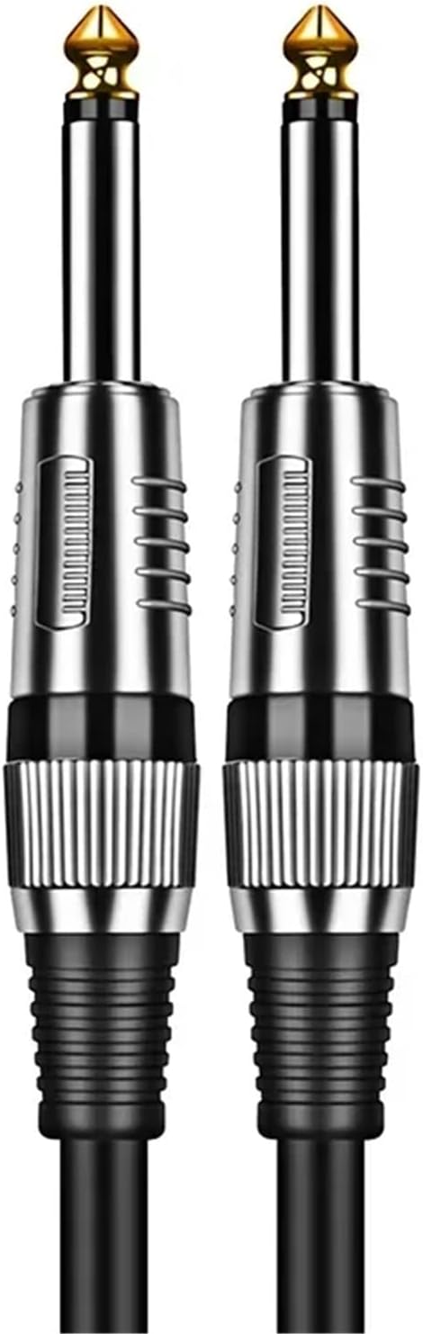 6.5mm TS Guitar Cable Male To 1/4 Inch Instrument Audio Aux Cables for Electric Mixer AMP(Blue M-M)