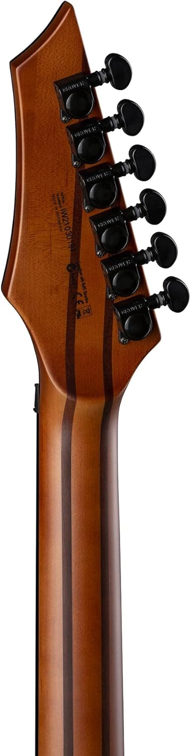 Dean Exile Select Floyd Neck-Thru Archtop, Satin Black Burst, EXILE SEL F NT QM SBB