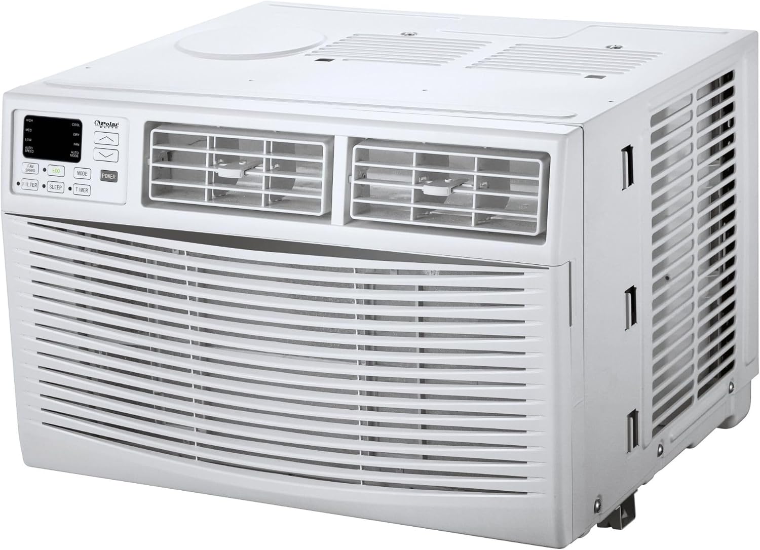 8,000 BTU Window Air Conditioner, Cools Up to 350 Sq. Ft., Quiet Operation, Cool/Fan/Dry Modes, Digital Display, Remote Control, Easy Install & 2-Year Warranty