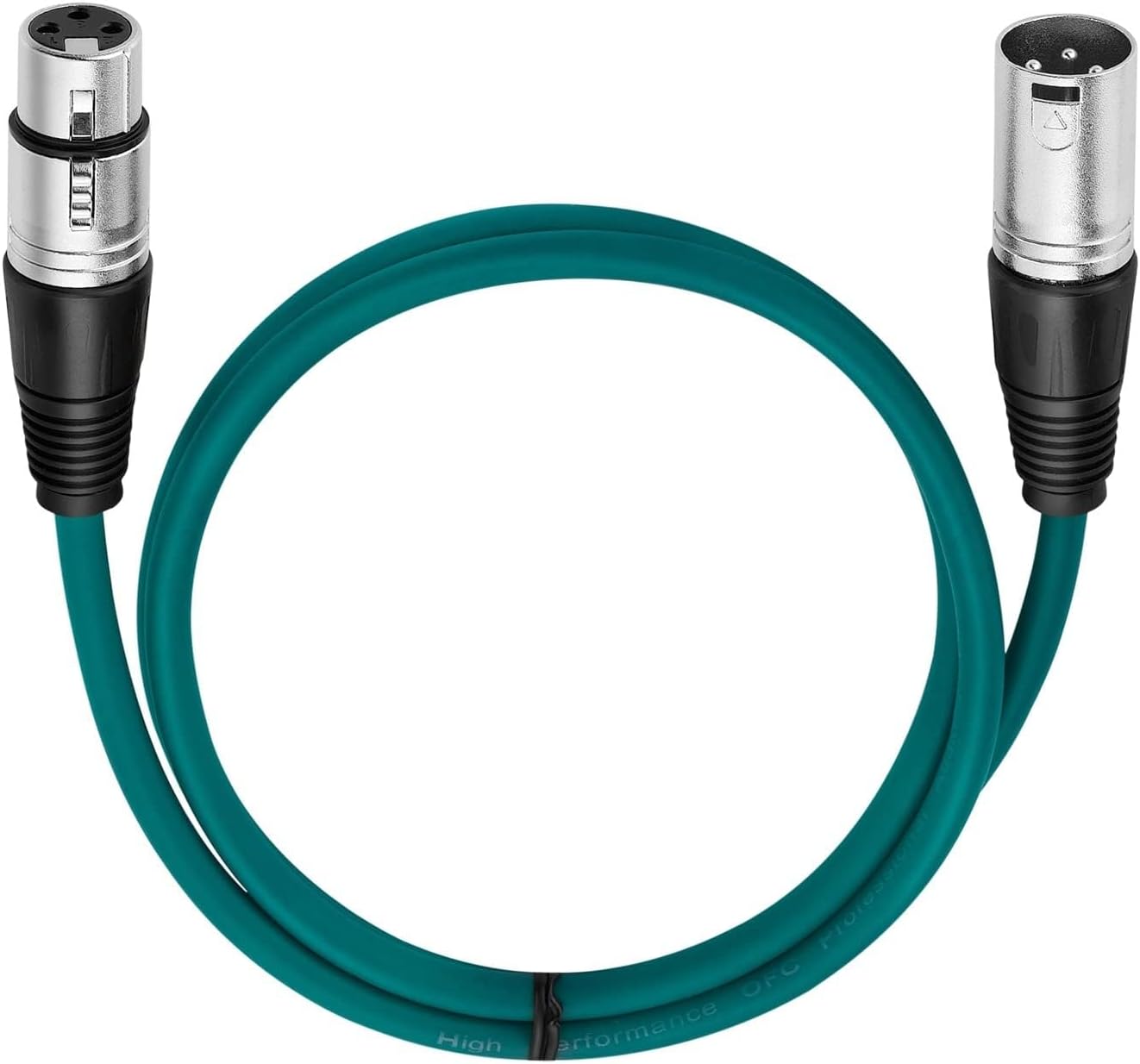 Colourful XLR Cable Male to Female OFC Copper Dual Shielded for Mic Mixer Amplifier Stage Light 6pcs Pack(1.8m)