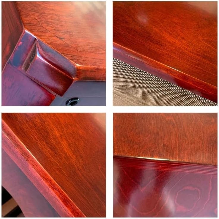 Handmade Customized One Pair 12 Inch Classic Full Range Two-Way Speaker Empty Cabinet Copy Tannoy Turnberry HiFi DIY (Red)