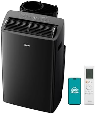 Midea Duo 12,000 BTU (10,000 BTU SACC) High Efficiency Inverter, Ultra Quiet Portable Air Conditioner, Cools up to 450 Sq. Ft., Compatible with Alexa/Google Assistant, Includes Remote