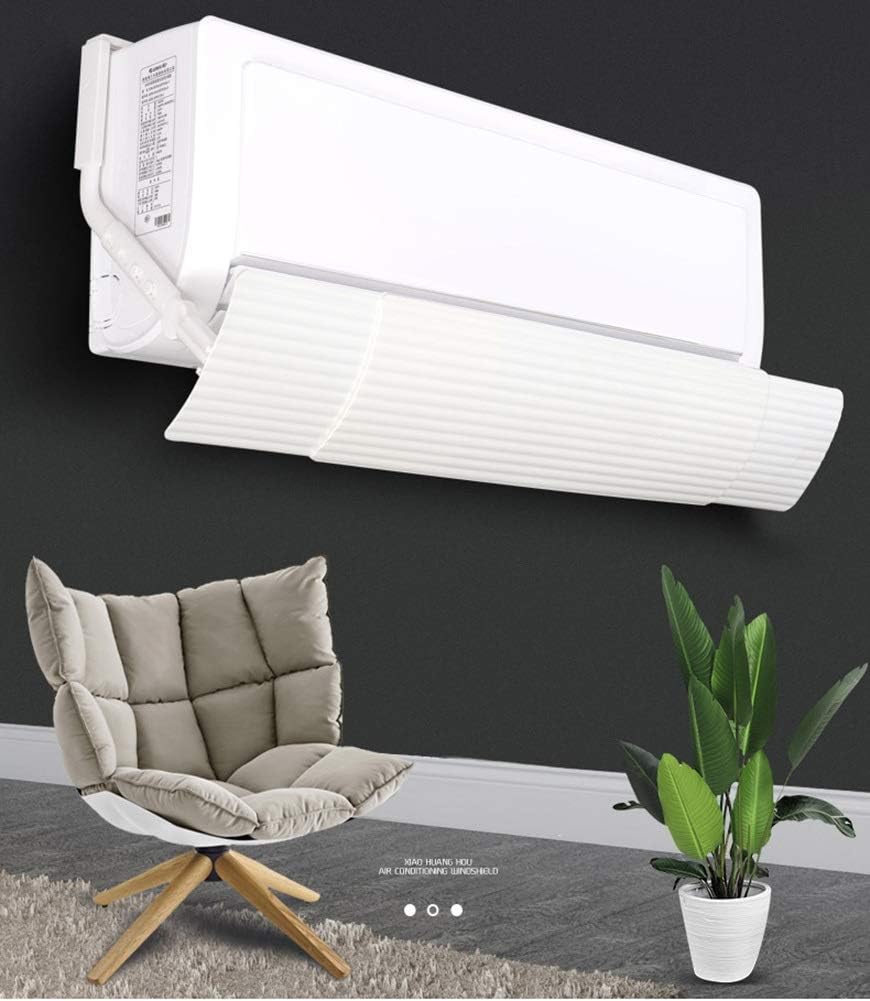 Retractable Air Conditioner Deflector, 180° Rotation Anti Direct Blowing Windshield Air Conditioning Baffles for Home/Office