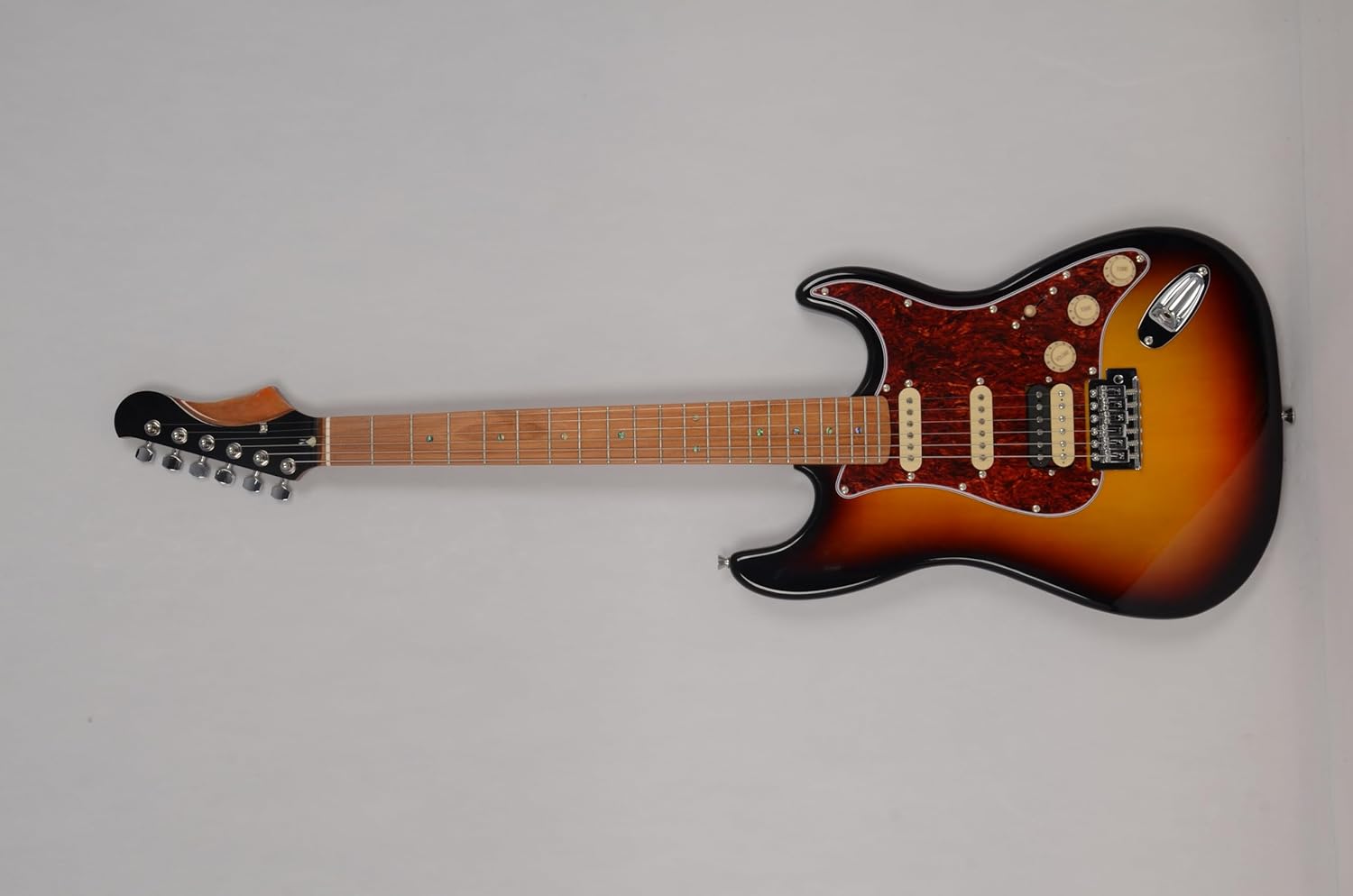 Electric Guitar by ST Series, Full Size Solid Body, Roasted Basswood Body, Roasted Maple Neck, Gig Bag Included