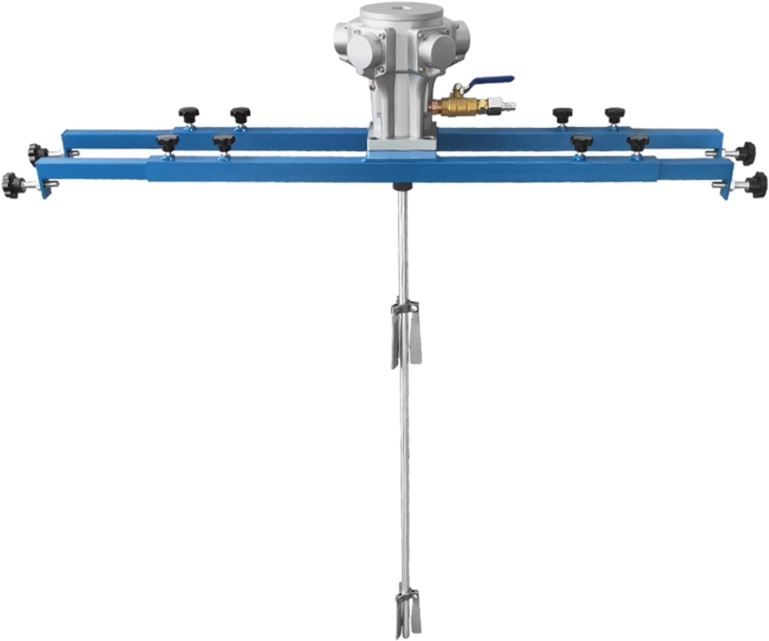 IBC Air Agitator, 1/2HP Pneumatic Tank Mixer Machine, 1000L Paint Stirring Machine, Mixing Rod Length 880MM, Impeller Diameter 250mm, for Ink Dissolver Agitator