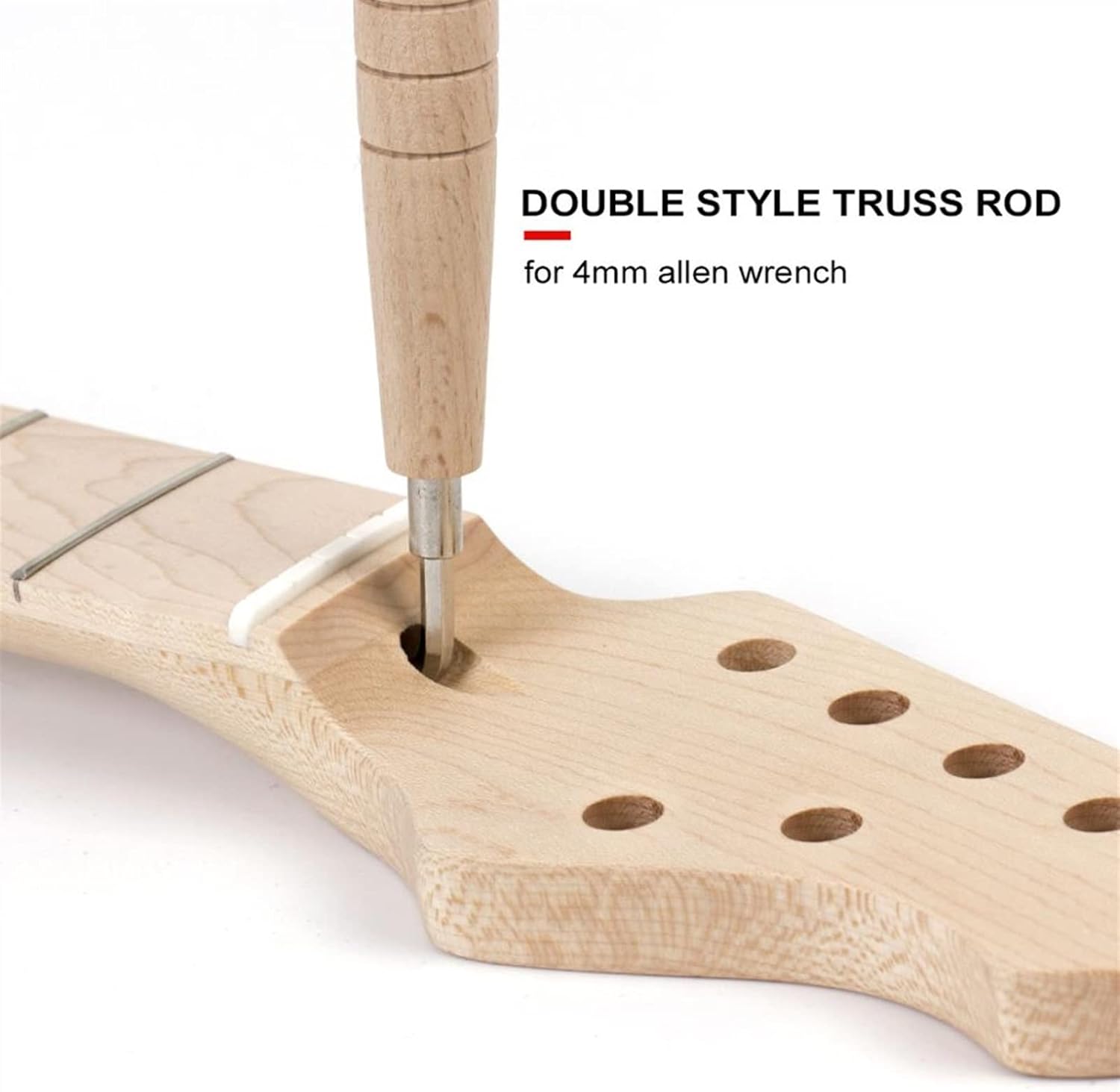 Electric Guitar Neck Maple 22 Frets Bolt On C Shape Clear Satin for DIY Guitar Projects Unfinished Guitar Neck