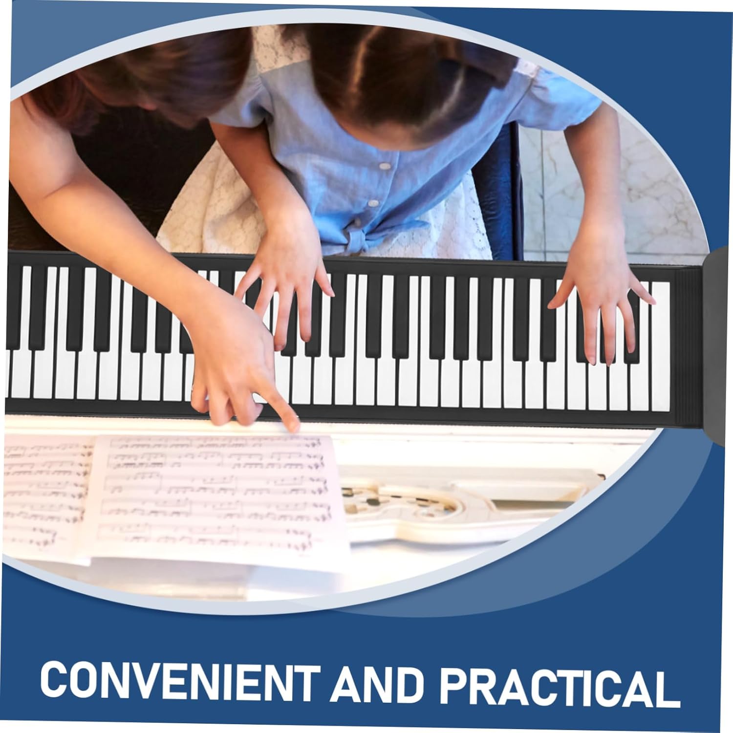 HANABASS Keys Portable Up Piano Electronic Digital Keyboard with Tones Built Recording Rhythm Functions for Adults Versatile Music Experience