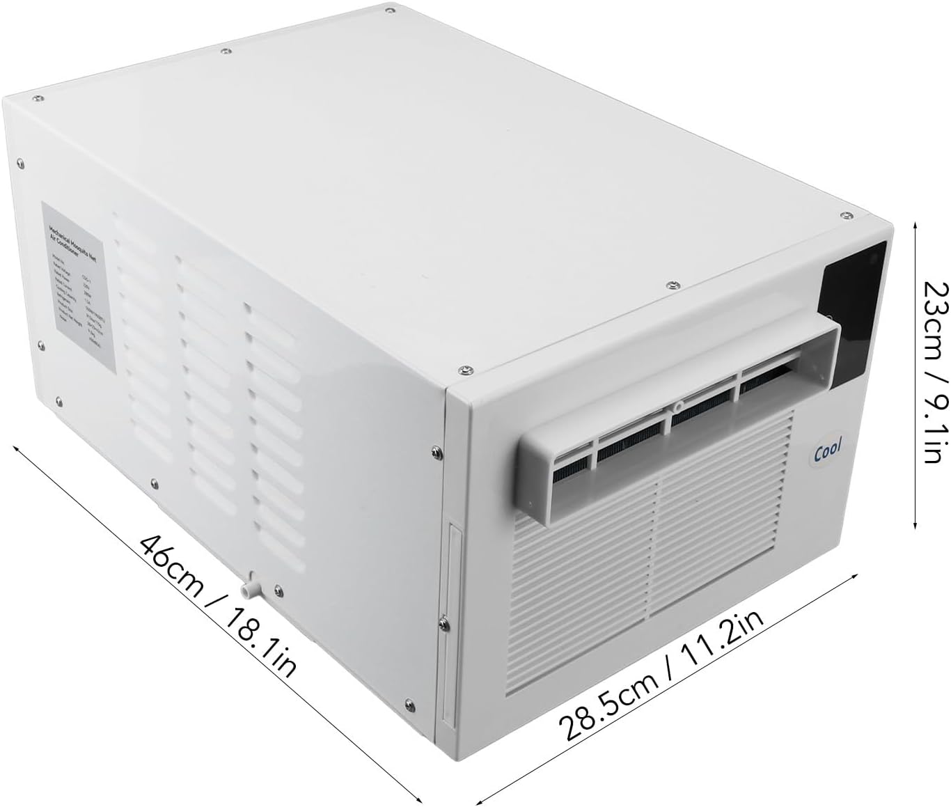 Saving Portable Air Conditioner with Compression Engine Refrigeration 1900BTU 280W Dual Inverter for Dormitory Office Camping (Plug 110V)