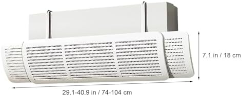Air Conditioner Wind Deflector, Ac Wind Deflector for Honeycomb Hole Design, 180° Directional Flip of Air Deflector