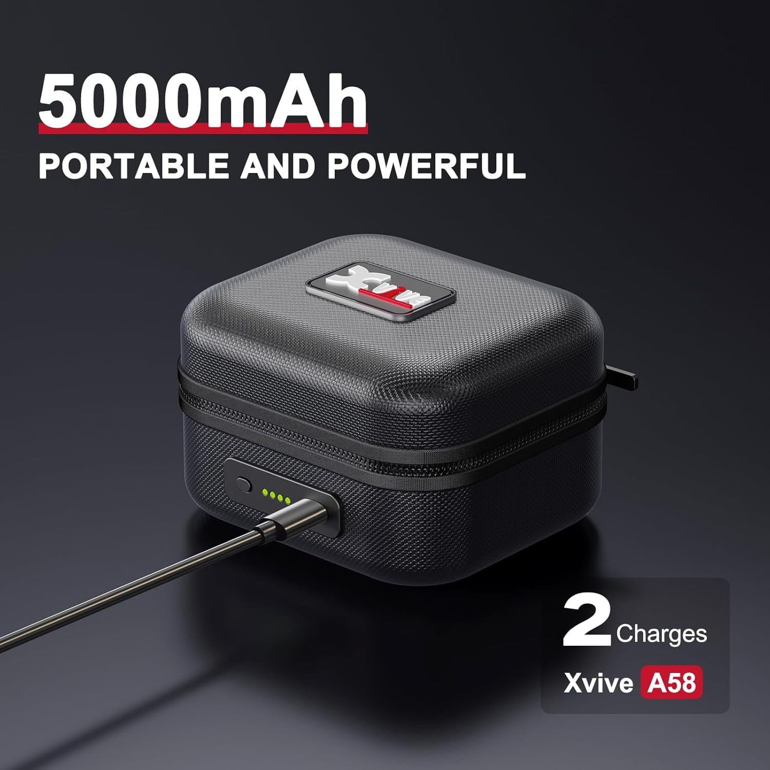 Xvive AC58 Wireless Guitar System 5.8GHz Guitar Transmitter and Receiver with Charging Case