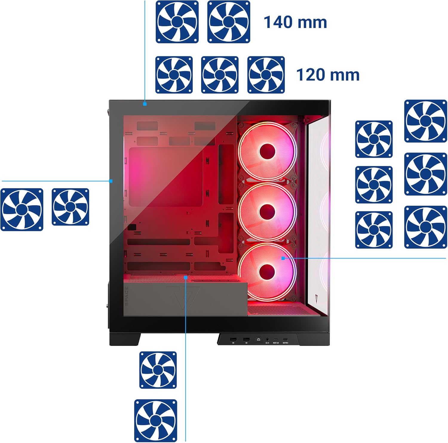 Volcano Space MIDI USB 3.0 X 2 CYPE-C White