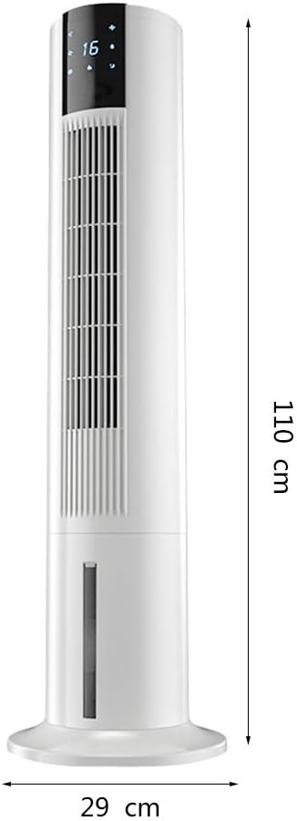 Portable Air Conditioner Fan Tower Portable Airconditoner Conditioner 3 Fan Speed Whit Remote Control Air Coolers Unit Quiet Humidifier Misting Fan, for Home Office Bedroom (Color : Gold) (White)