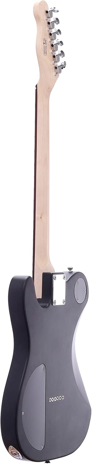 IYV- ITA-450 Solid Ash Body Telecaster Electric Guitar, Satin Black