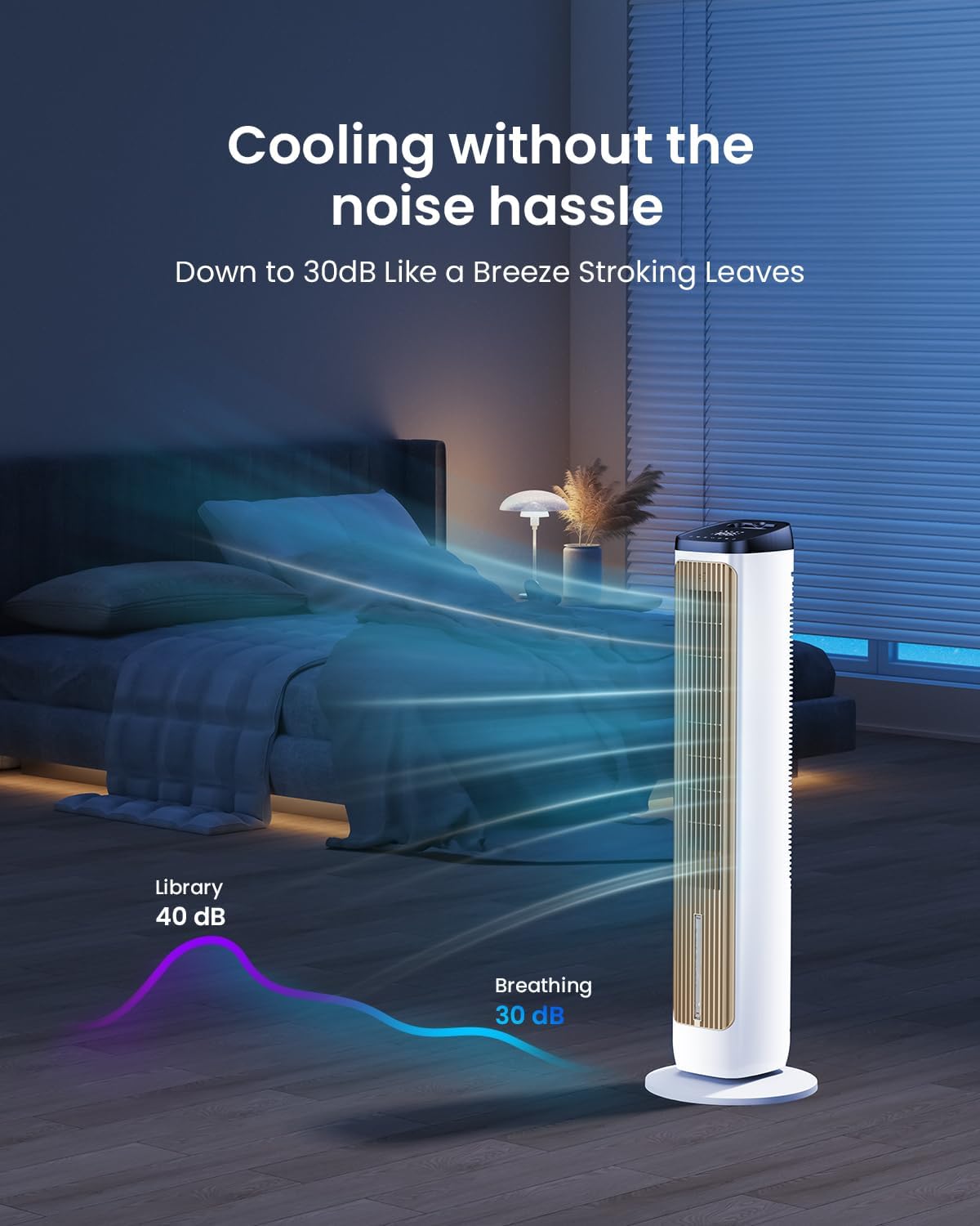 Fans That Blow Cold Air: PNTCK Tower Fans Air Cooler for Bedroom, Office, Small Room - Portable Evaporative Air Cooler with Ice Packs, 12H Timer, 3 Speeds, 4 Modes, 20FT Remote, 80° Oscillating