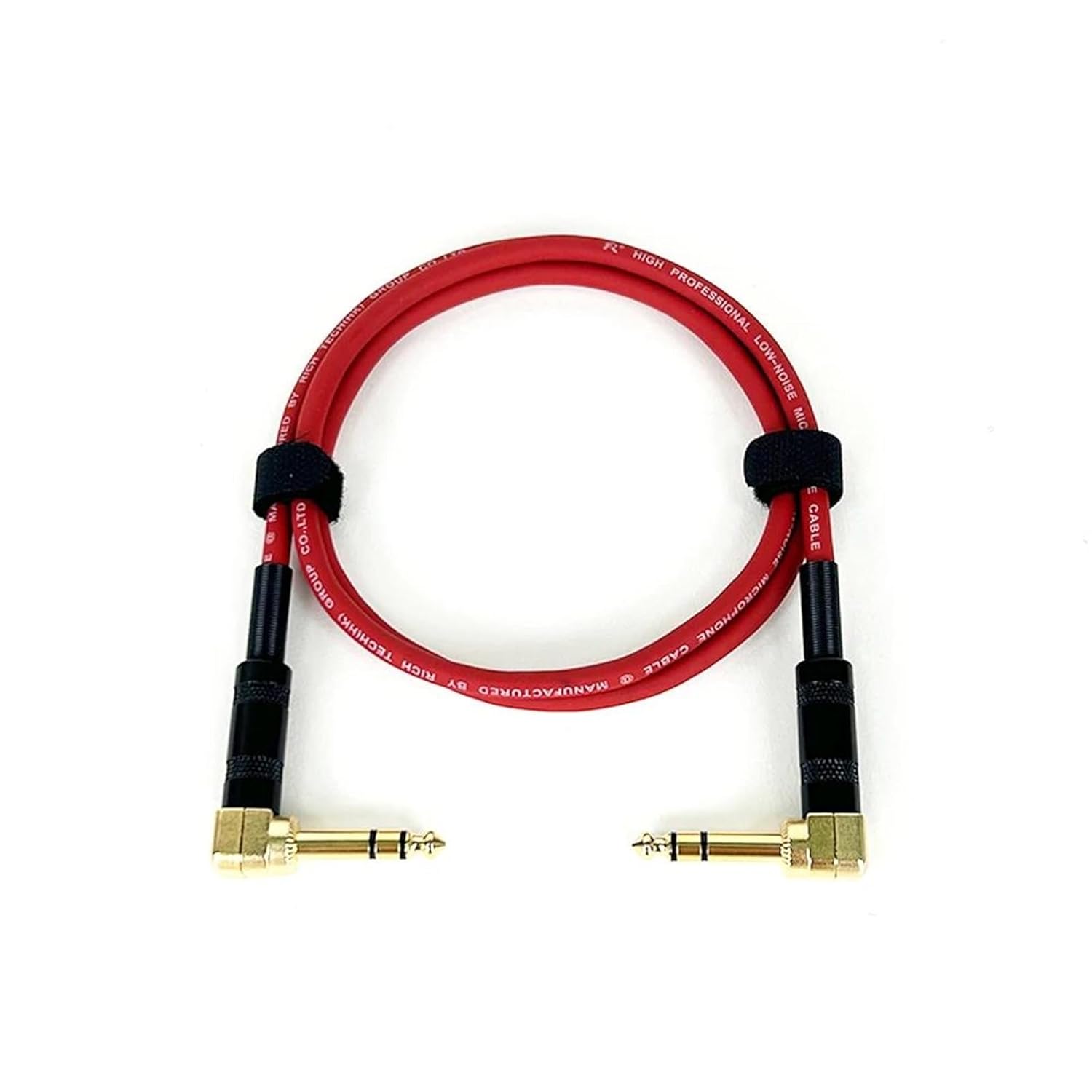 Pro Audio Cable 6.35 Stereo Balanced1/4 Angled To Angled Speaker Amplifier Cable For Guitar Keyboard‎ Dual Channel Cable(Red,15m)