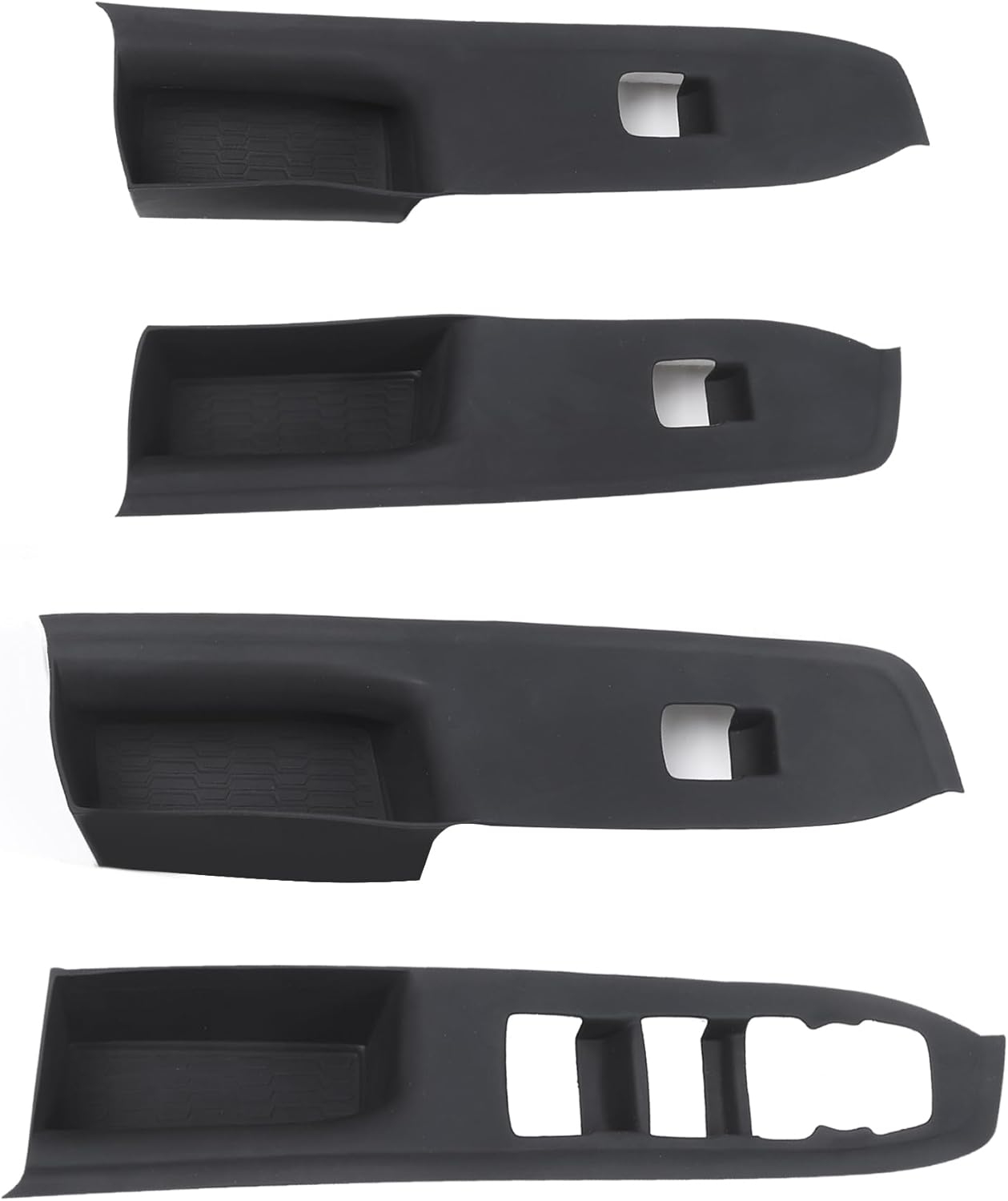 Compatible with 2019 2020 2021 2022 2023 2024 2025 2026 Chevrolet Silverado 1500 Window Switch Panel Protective Silicone Cover Interior Protection Accessories (Black, Chevrolet Silverado 1500)